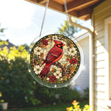 UNIQGIFTS Acrylic Puzzle Suncatcher, Northern Cardinal Sun Catchers Puzzle for Window Hanging, DIY Craft Puzzles for Adults, Ideal Gift for Women, Men, Wife, Mom, Home & Garden Decor, 8.2 in