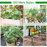 Tetutor 188pcs Garden Stakes,80 Pack Thicken Fiberglass Tomato Stakes