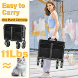 Collapsible Wagons Carts Foldable, 360Lbs Foldable Wagon with Wheels