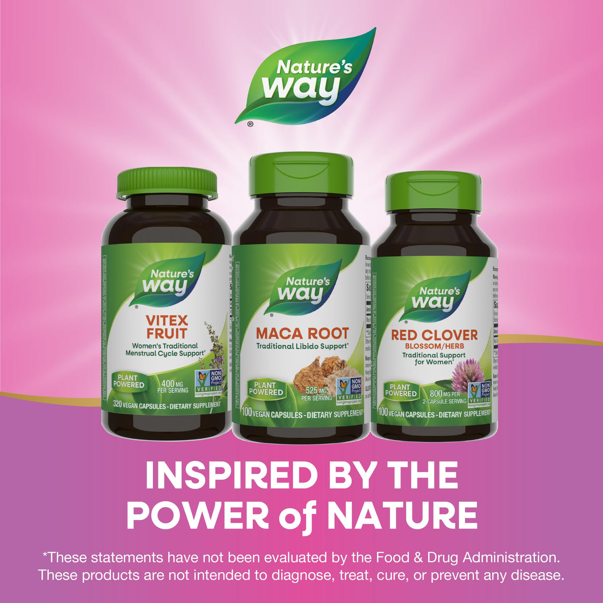 Nature's Way Maca Root, Traditional Libido Support*, 525 mg per Serving, Non-GMO Project Verified, 100 Vegan Capsules (Packaging May Vary)