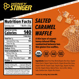 Honey Stinger Organic Gluten Free Salted Caramel Waffle, Energy Stroopwafel for Exercise, Endurance and Performance, Sports Nutrition for Home & Gym, Pre & Post Workout, Box of 16 Waffles, 16.96 Oz