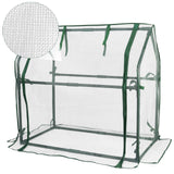 Gardzen Mini Greenhouse with Mesh Cover, Portable Outdoor Greenhouse, Enhanced Ventilation, Ideal for Spring, Summer & Fall, 36.2"(L) x18.9(W) x33.3(H)