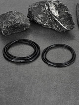 FaithHeart Braided Leather Necklace Cord with Stainless Steel Snap Clasp