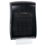 Kimberly Clark Professional Universal Folded Paper Towel Dispenser (09905), for Kleenex and Scott Brand Multifold and C-fold, 13.3” x, 5.9” x 18.9”, Smoke (Black)