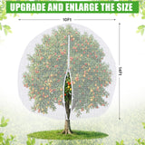 Vincreem 2 Pcs 10 x 14 ft Large Fruit Tree Netting for Protecting Fruit from Squirrels Birds Bug Deer & Rat Garden Mesh Netting with Zipper and Drawstring for Blueberry Peach Apple Garden Bushes