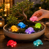 LIFCIUSO 30 Pcs Medium Glow in The Dark 3D Resin Turtles Miniature Garden Figurines,Accessories for Decorating DIY Dollhouse Fish Tank Fridge Wall Art, Safe, Durable, Non Fading
