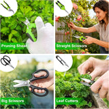 YBRUZRUB 20-Piece Bonsai Tool Kit, Gardening Tools Set with Pruning Shears