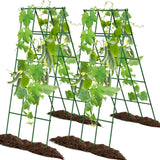 No Assembly Required Cucumber Trellis,2 Pack Trellis for Cucumbers,Outdoor Raised Bed Climbing Plant Support,A-Frame Garden Frame,Used for Vegetables,peas,Tomatoes,Squash,Melon and Fruit Frame