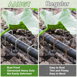 AAGUT Landscape Staples 8 Inch Galvanized Anti-Rust Garden Stakes 11 Gauge