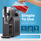 Iceman by Chefman Slush-Ease MAX 90oz Slushie Machine, 64oz Liquid Capacity Frozen Drink Maker & Slushy Machine with 5 Presets and LED Display, Perfect for Frozen Margaritas, Frappes, Smoothies