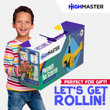 Highmaster 3-Wheel Toddler Scooter for 2 to 8 Year Old boy - 3 Wheeled Kids Scooter with Light Up Wheels, Safe and Fun Ride for Kids - Yellow