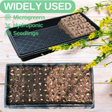 ILITING 1020 Trays Set - 5 Pack (10 Pcs) Durable 1020 Mesh Tray and No-Hole Tray, Ideal Soil Blocking Trays for Seedlings, Microgreens, and Hydroponics, Heavy-Duty