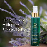 Hylunia Colloidal Silver Mist Toner 5.1 fl. oz. – Hydrating Versatile Toner for Acne-Prone Inflamed Skin | Infused with Colloidal Silver & Lavender for Glowing Skin Cuts & Burns, Body-Refresher