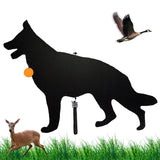 Watch Dog Goose Patrol Lone Dog Decoy – Corrugated Plastic Predator Deterrent for Geese, Deer, Seagulls, Rabbits | Humane Outdoor Pest Repellent | Visual Scare Device | Made in USA