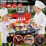 Shemira Kids Play Kitchen Toys, Kids BBQ Grill Playset, Play Grill Toys