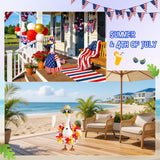 Kinhzrude 8 Set Porch Goose Outfits Holiday Goose Clothes - Valentine St. Patrick Easter Summer 4th of July Fall Halloween Christmas Lawn Porch Goose Clothing for Patio Yard Decor