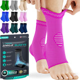 Modvel Foot & Ankle Brace Socks for Sprained Ankle Compression Sleeve - Plantar Fasciitis Relief Brace, Foot Support for pain Women & Men - Tendonitis & Arthritis Feet Sleeve, Stabilizing Ankles Wrap