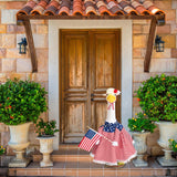 JcHrmers Patriotic Porch Goose Outfits 4th of July Goose Outfit Fits 23" Cement Plastic Goose Statue for Independence Day USA 250th Anniversary Outdoor Lawn Garden Yard Patio Decoration (Style 1)