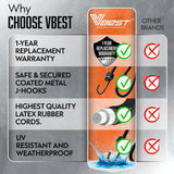 VBEST Strong Bungee Cords Heavy Duty - 12 pcs Bungee Cords with Hooks in A Storage Jar Includes 12", 24", 36", 48", 60", 72" Bungie Cord Bundle UV & Weather Resistant