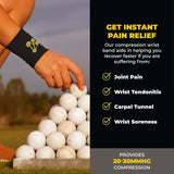 CopperJoint Compression Wrist Sleeve – Copper Hand Brace, Copper Wrist Compression Sleeve, Weight Lifting Wrist Support Brace, Hand Support for Sore Muscles, Yoga, Bowling, Sports - 1 Pair Medium