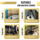 Heavy Duty Steel Tamper Tool with 62 Inch Adjustable Handle Hand Tamper for Efficient Soil Compaction Tamping Asphalt Gravel Sand Stone Dirt Heavy Duty Ground Tamper for Leveling Smoothing Surfaces