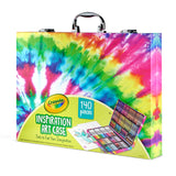 Crayola Inspiration Art Case Coloring Set - Tie-Dye (140ct), Art Supplies Set For Kids, Travel Drawing Kit, Holiday & Christmas Gift for Girls & Boys, Ages 5+ [Amazon Exclusive]