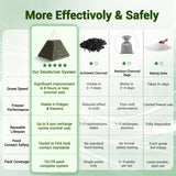 Refrigerator Deodorizer, Activated Carbon Odor Absorber, Fridge, 10 Packs