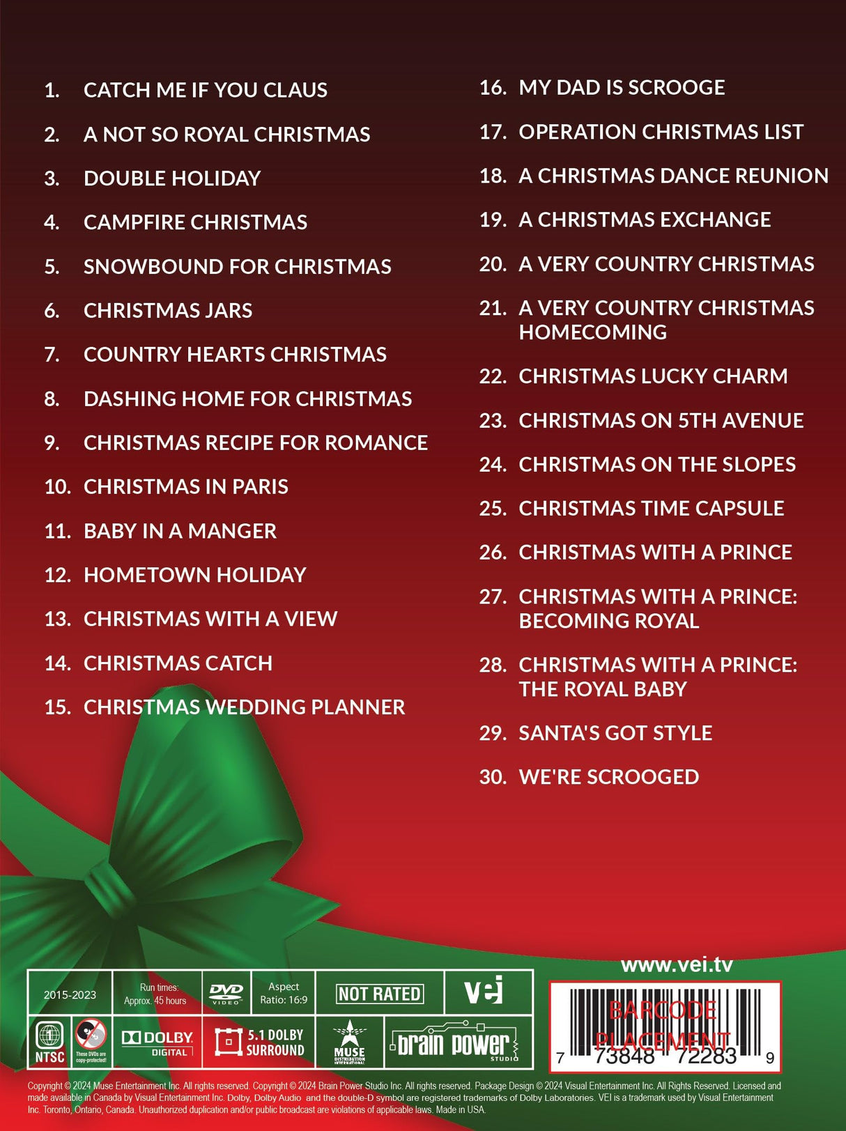 30 Christmas Movies Collection [DVD]