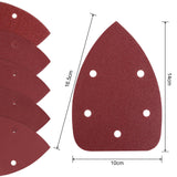 Coceca 150pcs Mouse Detail Sander Sandpaper Sanding Paper Assorted Sanding Pads 40 80 120 180 240 Grits 5 Hole Assorted Sander Sandpaper for Sanding Polishing