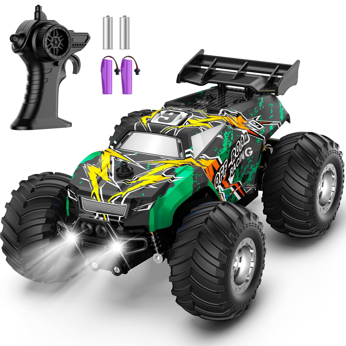 Barlisam Remote Control Car Sturdy All-Terrain RC Truck for Kids Christmas