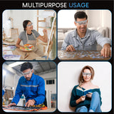 YOCTOSUN Magnifying Glasses with Light, Head Magnifier Glasses with 5 Detachable Lenses 0.75X-4.0X and 3 LED Lights, Eyeglasses Magnifier for Close Work Jewelry Crafts Hobby