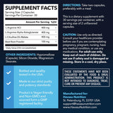 L-Arginine Capsules with L-Citrulline - Nitric Oxide Supplement - L Arginine and L Citrulline Blend - 60 Count - Vegan, Non-GMO Capsules for Performance, Endurance and Muscle Support - 1 Month Supply