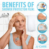 JJ Care Shower Protector [Pack of 14], 9x9 Dialysis Catheter Shower Shileds Wound Cover, PICC Line Water Barrier, Colostomy Waterproof Bandage Protector, 2 Week Supply