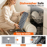 Snuggery Silicone Sink Protector for Kitchen Sink 28" x 15" – Flexible Sink Mat, Heat Resistant Grid, Non-Slip Rack, Easy to Clean Dishwasher Safe – Fits Farmhouse, Single & Double Bowl Sinks