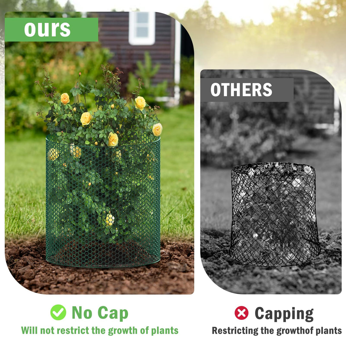 33Ft x 24In Plant Protectors from Animals, Plant Cages for Outdoor Plants