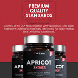 AMALTH Apricot Extract Supplement Capsules (25:1) 120 Capsules 500mg per Capsule, 1000 mg Servings (Pack of 1) (Herbal, Vegan, Non-GMO and Gluten Free)
