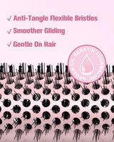 Farery PRO 3-in-1 Thermal Brush Set - Adjustable Temperature, Detachable Curling Brush Heads (1.25", 1.5", 1.77"), Dual MCH, 20s Fast Heating for Quick Volume & Effortless Curls, Rose Pink