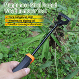 SIXCAR Weed Remover Tool,Portable Garden Weeder Tool,New Manganese Steel Weeding Tools,for Hand Weeder for Vegetable Gardening Backyard Farm Planting & Uprooting Weeding Tool (Rubber 6-Tooth)