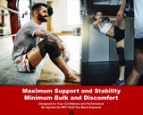 Hinged Knee Brace Support with Strap & Side Patella Stabilizers for Protection & Pain Relief for Arthritis, Meniscus Tear, ACL, MCL - Sports Compression Wrap for Running & Recovery - Men & Women (L)