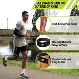 Pro-Tec Athletics IT Band Compression Wrap, Knee Strain, Knee and Outside of Knee Support, Iliotibial Band Syndrome, Adjustable, Men & Women, Easy to Use, Working Out, Size Small-Large