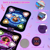 Double Dance Mat for Kids, Light-up 12-Button Single & Double Players Mode Electronic Dance Pad with Wireless Bluetooth 5 Game Modes Christmas Birthday Gift for Girls Boys Ages 3 4 5 6 7 8 8-12
