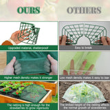 6 Sets Strawberry Plant Support with Mesh Plant Cover, Strawberry Growing Rack Kit with 24 Iron Plant Nails for Garden, Strawberry Growing Frame with Protective Net for Strawberries Tomatoes Veggies