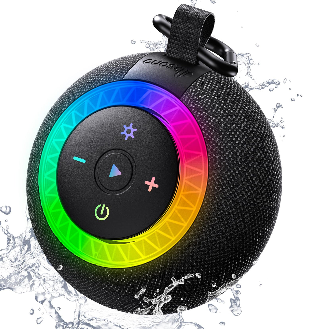 Stocking Stuffers for Men Teens Boys : Birthday Christmas White Elephant Gifts for Adults Women Girl Trendy Stuff, Shower Speaker Bluetooth Waterproof IPX7 Loud with Suction Cup, Cool Gadgets-Black