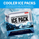 ABOXOBOG Reusable Ice Packs for Lunch Box Long Lasting Slim Gel Freezer Packs for Cooler Bag Cooler Backpack, Keeps Food Cold Fresh for Work & School & Camping & Outdoor Gear(6.5"x7.5"x5P)