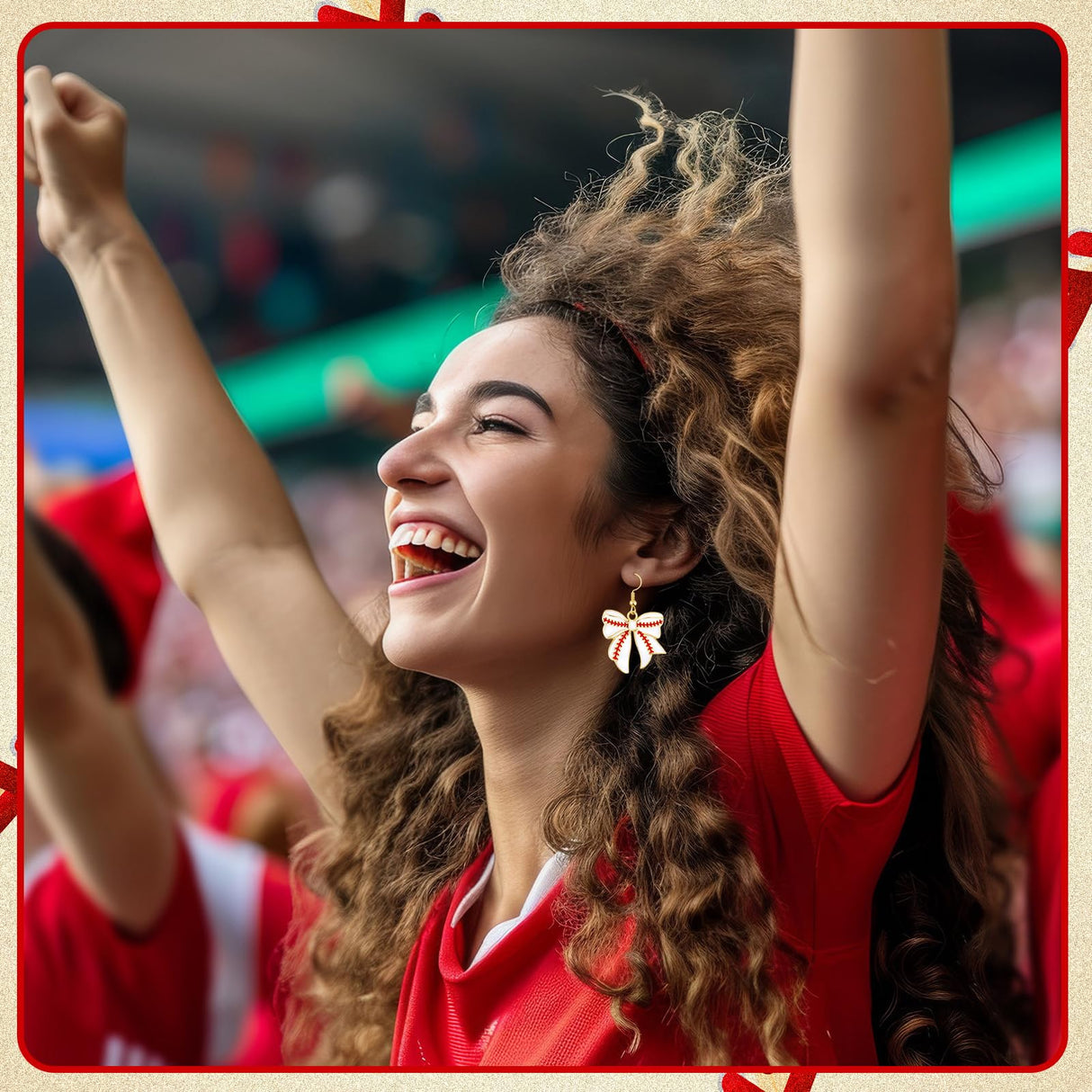 Liliaafar Sports Earrings for Women,9 Pairs,Baseball