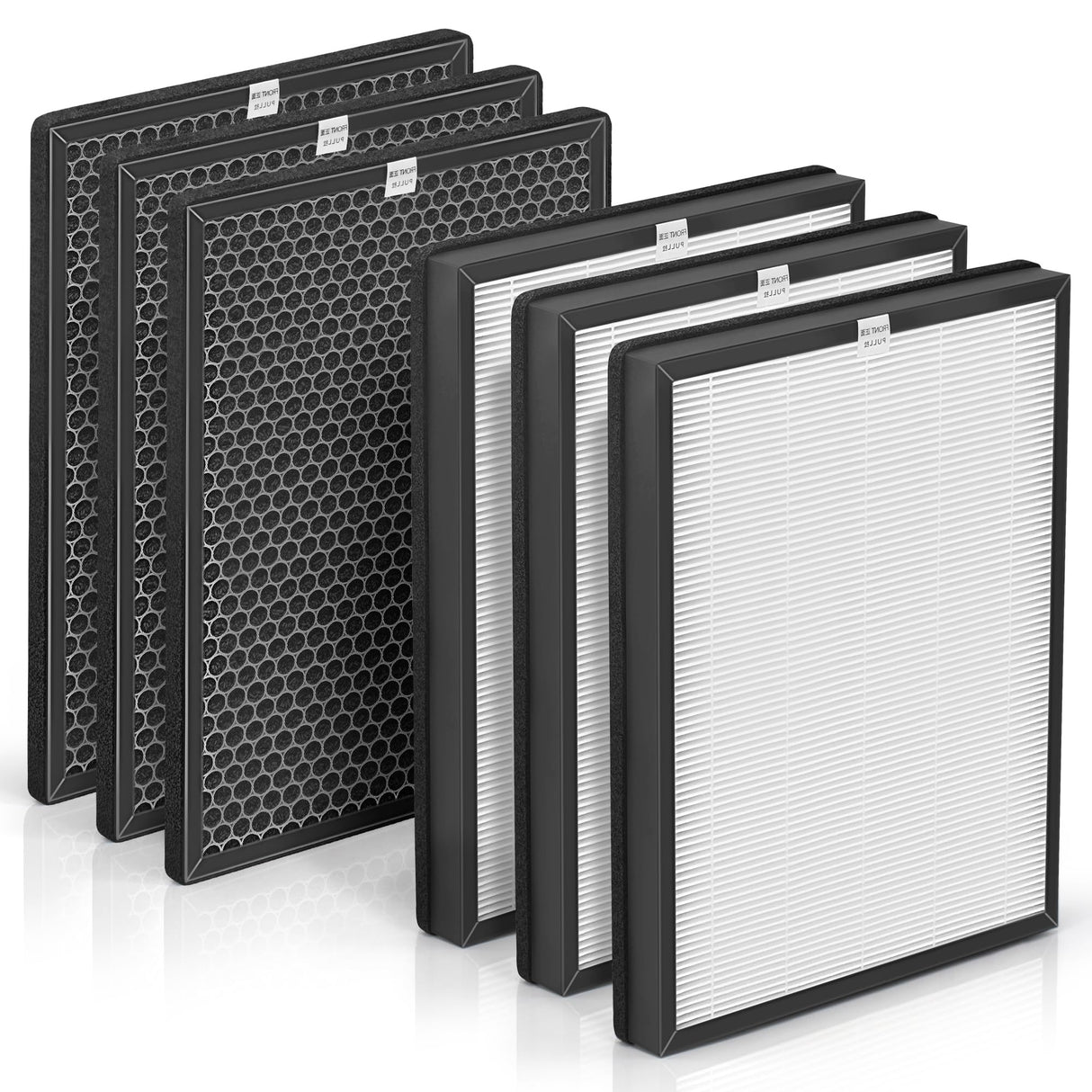 3-Set Alexapure Breeze Filter Replacement AP-B103 and AP-B104 Compatible with Alexapure Breeze Air Purifier AP-B102 and 3049 with 1x H13 True HEPA Filter AP-B103 and 1x Activated Carbon Filter AP-B104