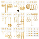 Funtopia Gold Dangle Earrings 68 Pairs Fashion Statement Earring for Women