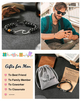 Tarsus Inspirational Bracelets for Men Gifts - Encouragement Gifts for Sobriety, Thinking of You, Feel Better, Motivational, Get Well, Greif, Anxiety Relief Items