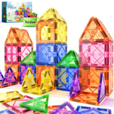 Soyee Magnetic Tiles Toddler Toys Games Sensory Toys for Toddlers 3-4 Magnetic Blocks for Kids Age 3-5 4-8 Outdoor Toddler Activities Preschool Building Learning Toys