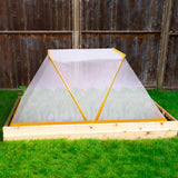 2 Pcs Garden Row Accelerator Plants Cover, 32" x 13" x 14" Foldable Raised Garden Beds Vegetable Rows Plant Protector, Plant Net Cage Guard Greenhouse Cover for Protect Vegetable Fruit from Animal